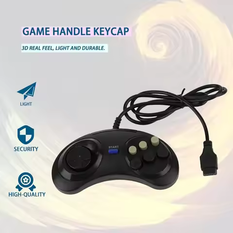 For Game Controller SEGA Genesis Megadrive for 16 Bit Handle Controller 6 Button Gamepad for SEGA MD