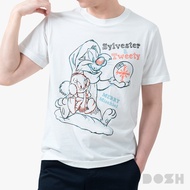 DOSH MENS T-SHIRTS LOONEY TUNES เสื้อยืดคอกลม DLTMT5038-OW (XS-2XL)