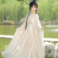 Red Historical Style Flowing Long Sleeve Dress