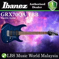 Ibanez Gio GRX70QA-TBB Solid Poplar Body Electric Guitar Transparent Blue Burst (GRX70QA)