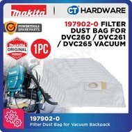 Makita 197902-0 Original Filter Dust Bag for DVC260 / DVC261 / DVC265 Bagpack Vacuum Cleaner [ 10 pi
