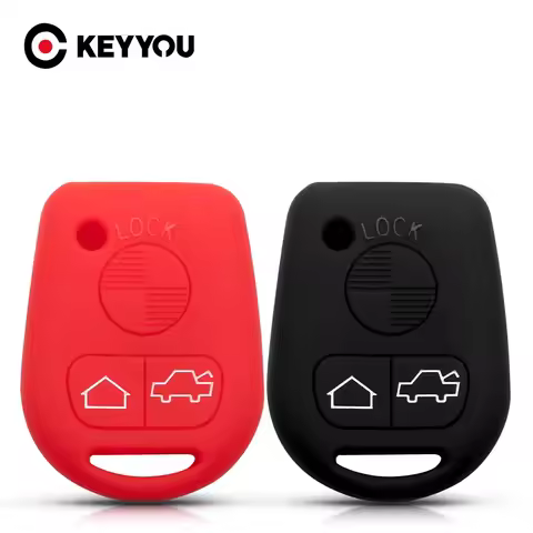 KEYYOU Silicone Replacement Key Case Cover For BMW X3 X5 M3 530i 330i 330xi E31 E32 E34 E36 E38 E39 