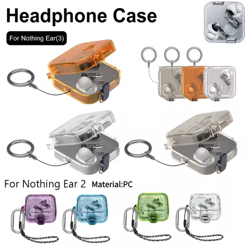 For Nothing Ear 3 TPU Protective Cover Shockproof Anti Scratch Earphone Shell with Hook For Nothing 