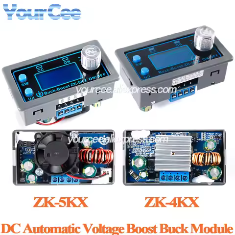 ZK-5KX DC Buck Boost Converter Board Module Step Up Down Power 0.6-36V 5A 5V 6V 12V 24V 80W ZK-4KX C