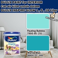 ICI DULUX INSPIRE INTERIOR GLOW 18 Liter Floating Bubbles / Marine Blue