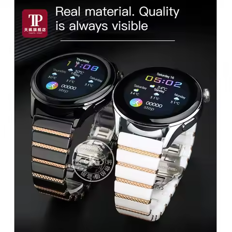 For Smart watch bracelets Huawei watch GT3 PRO white black solid ceramic Watchband GT3 pro men & wom