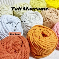 5 meters MACRAME ROPE COLOR COTTON ROPE 3MM