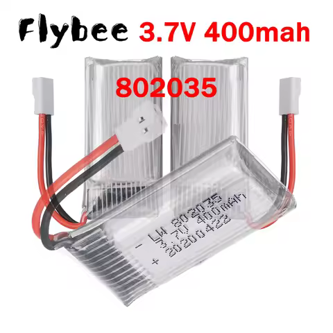 3.7V 400mAh LiPo Battery with Charger for SYMA Q11 H99W H31 H6C H98 AT-96 Quadcopter Drone Spare Par