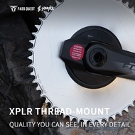 PASS QUEST chainring XPLR thread mount SRAM E1 Power Meter Spider AXS  Silver Single Chainring