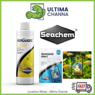[Fast Shipping] SEACHEM AmGuard 250ml / Ammonia Alert test kit ammonia remover for freshwater and sa