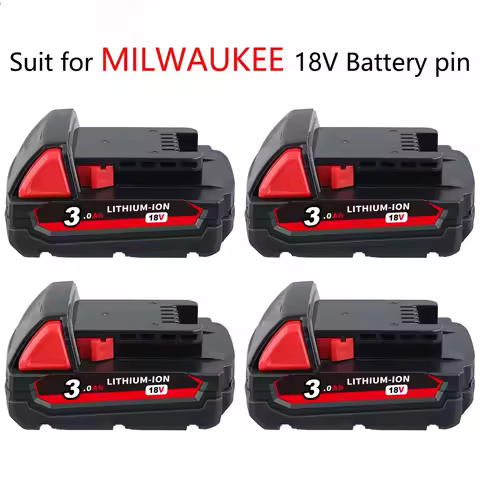 VANON 1/2/4Pack M18 3.0Ah 18V Lithium-ion Battery Replace for Milwaukee 48-11-1860 48-11-1815 48-11-