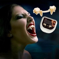 Vampire Fangs Halloween Retractable Fangs Holiday Party Prom Dentures Halloween Funny Dentures