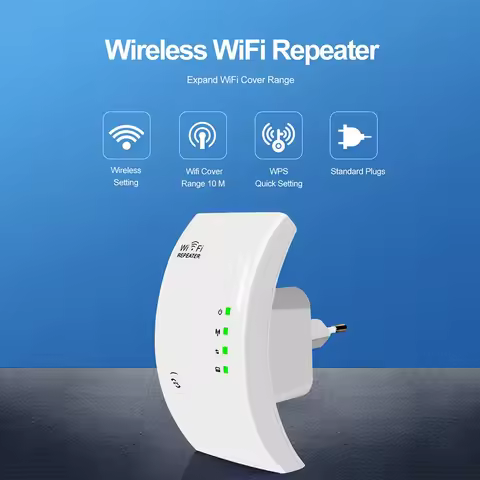 300Mbps WiFi Repeater WiFi Extender Router WiFi Signal Amplifier Wireless Wi Fi Booster Long Range W
