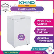 Khind Chest Freezer 99L  FZ99   Khind Chest Freezer 100L  FZ100
