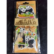 zoo negara panda Malaysia keychain magnet (4 in 1set)