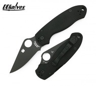 มีดพับ Spyderco Para 3 Folding Knife S45VN Black Plain Blade, Black G10 Handles (C223GPBK)