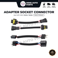 1pcs H7 H4 H11 H8 H9 9005 9006 HB3 HB4 car headlight Bulb Holder Extension Auto Wire fog light Adapt