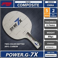 DHS POWER G PG7X Composite Carbon Table Tennis Blade Bat Paddle Racket Ping Pong Handshake-FL