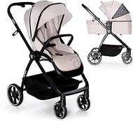 Asalvo Duo Rodas Folding Pushchair Ultralight Compact Trolley Handle Luggage Tilt Pram Safety Bar 5 