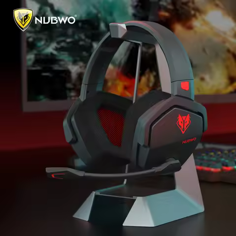 NUBWO G06 Wireless Gaming Headset with Microphone for PS5, PS4, PC, Mobile, Switch, 2.4GHz Bluetooth