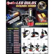 HID LED Redant Golden Series Headlight 400% Bright 4500K/6000K (H1 H4 H7 H8/H11 9005 9006) 2Pcs