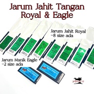 Jarum Jahit Tangan Royal Green & Eagle | Jarum Jahit Tangan | Jarum Sulam Manik |Hand Sewing Needle