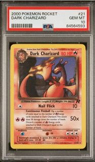 2000 Pokemon Rocketg Dark Charizard PSA 10 US