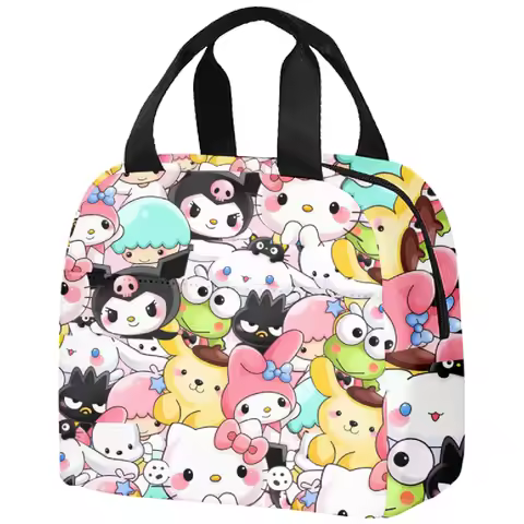 HelloKitty Kuromi Backpack Cute Elementary School Student Junior High School Cartoon School Bag Moch