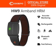 COOSPO HW9 บลูทูธ 5.0 ANT + ปลอกแขนเครื่องวัดชีพจรกับโซน HR/แคลอรี่เผาเซ็นเซอร์ HRM แบบออปติคอลสำหรั