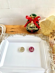 聖誕樹和瘸腿金耳環 粉紅色