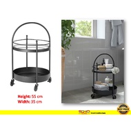 IKEA-FRÖSJÖN Trolley, black, 55x35 cm