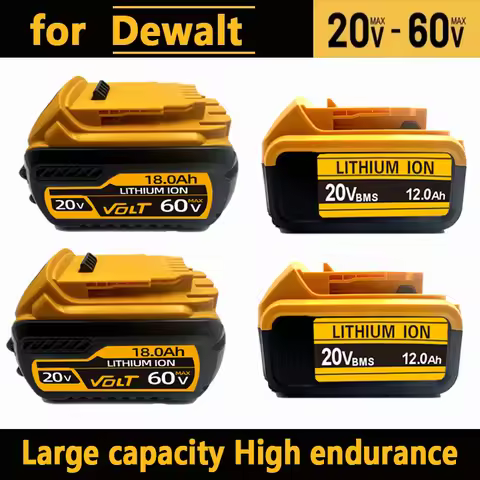Original for DeWalt 6Ah/8Ah/12Ah 20V battery replaceable DCB184 DCB200 DCF892 DCF845 DCF850 DCF911 D