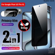 2in1 For Google Pixel 10 Pro Glass Pixel 10 Pro XL 9H Tempered Glass Privacy Anti-Spy Screen Protect