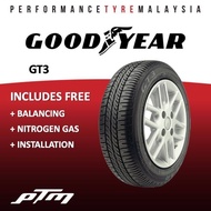 Goodyear GT3 175/65R15 Tyre (FREE INSTALLATION/DELIVERY) HONDA CITY JAZZ