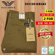 [ WEST RIDER ] SLACK STRAIGHT CUT / JEANS SLACK / 100% COTTON WORKING PANTS / SELUAR PANJANG LELAKI 