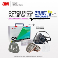 3M™ Premium Comfort Painting/Epoxy 6500QL Series Respirator Set - 6501QL/6502QL/6503QL + 6051 + 5935