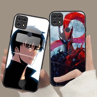 G-29 Solo Leveling Casing Tempered Glass for OPPO Reno 4 A15 A16K A16E A54 4F A15S A55 A93 Lite Case
