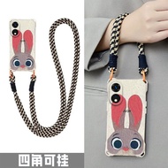 2025新品适用OPPOA78手机壳5G可斜挎挂绳A78油画朱迪兔CPH2483女款防摔新Applicable OPPOA78 phone case 5G20251222