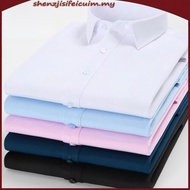 G2000 Lengan Panjang Slim Fit Lelaki Perniagaan Formal Pejabat Memakai Baju Pintar/*#G2000 Long Slee