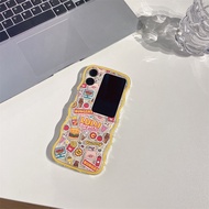 Vỏ Anime cho Oppo Find N3 lật N2 lật nhựa TPU mềm trong suốt n3flip n2flip với vỏ điện thoại ren
