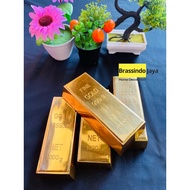 Fine gold 999.9 Miniature gold bullion 1000gr Original Brass