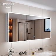 Bathroom Bathroom Smart Mirror Cabinet round Corner Alumimum Cabinet Storage Cabinet Three Door Bathroom Mirror Cabinet