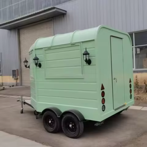 Cheaper Horse Trailer Street Food Truck Business Mobile Bar Catering Truck Coffee Cart Vintage Horse