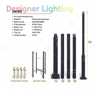 Designer Lighting 4meter Pole For Solar Lantern High Pole Tiang Outdoor Light Lampu Saja Street Ligh