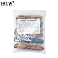 1/2W 1/4W 1W 2W 3W Resistance Set 1% Metal Film Resistor Assortment Kit 1K~820K 0.1R~750R 1K 10K 20K