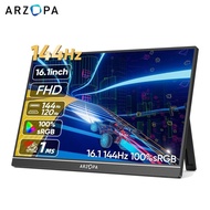 ARZOPA 16.1'' 144Hz Portable Monitor with Adjustable Foldable Kickstand, 100% sRGB 1920×1080P Full H