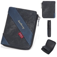 New Men's Wallet Business Fashion Multi-Card Slot Zipper Coin Purse Men's Bag Wallet Wallet Wallet Short Wallet Zipper Wallet Short Wallet Men