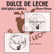 Dulce de Leche Waterproof Sticker Label 100pcs