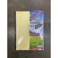 Binding Set / Folio Set / Colour Binding Set Colour Paper / Set Folio/ Colour Paper with Binding Com