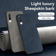 Case Samsung A70 Casing Luxury Sheep Leather Cover For Samsung Galaxy A70 Phone Case